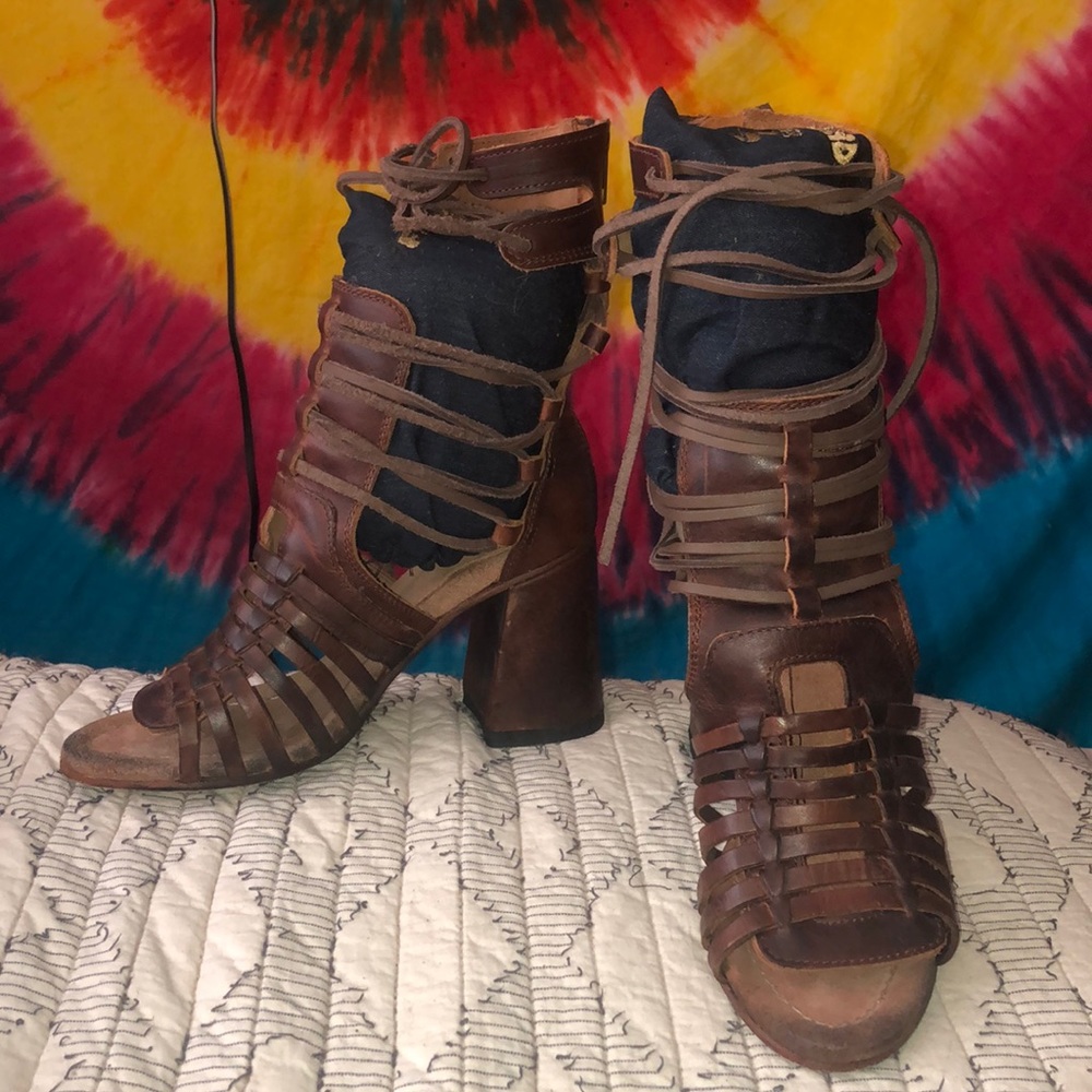 Freebird strapped boots!
